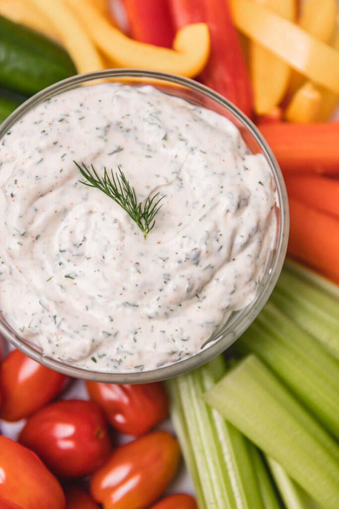 Vegetable Dill Dip Recipe - cravingsmallbites.com