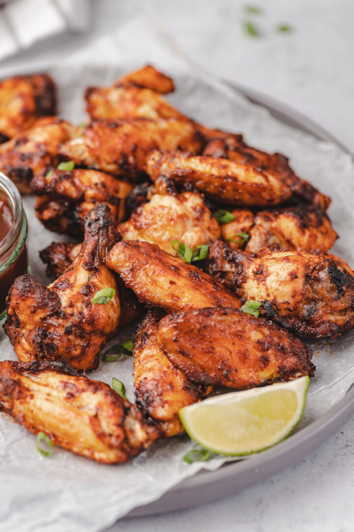 Air Fryer Frozen Chicken Wings - cravingsmallbites.com