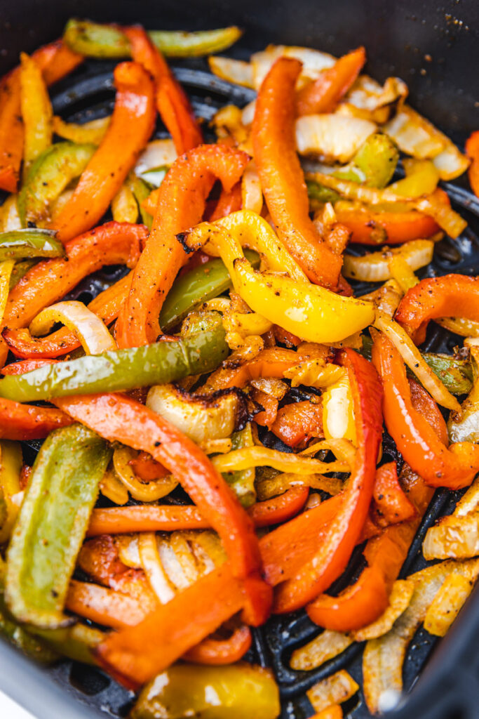 Air Fryer Bell Peppers And Onions
