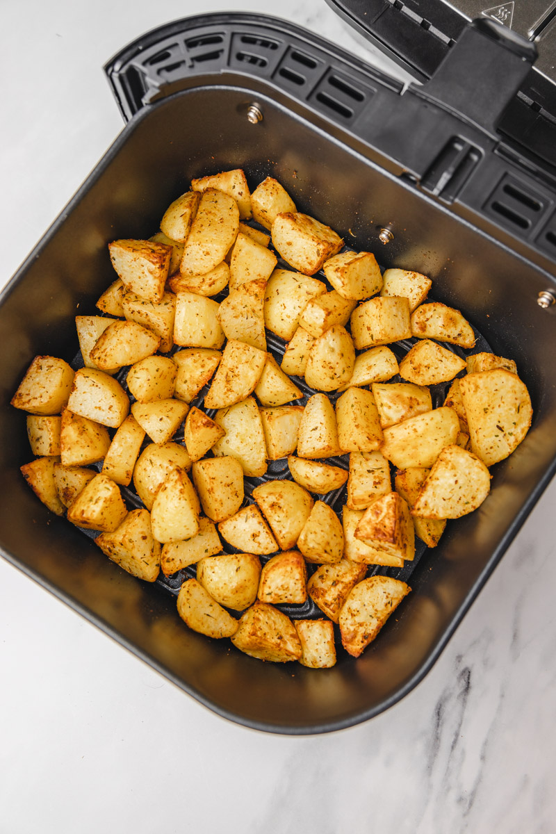 Air fryer Parmentier Potatoes (cubed potatoes) - Air Fryer Yum