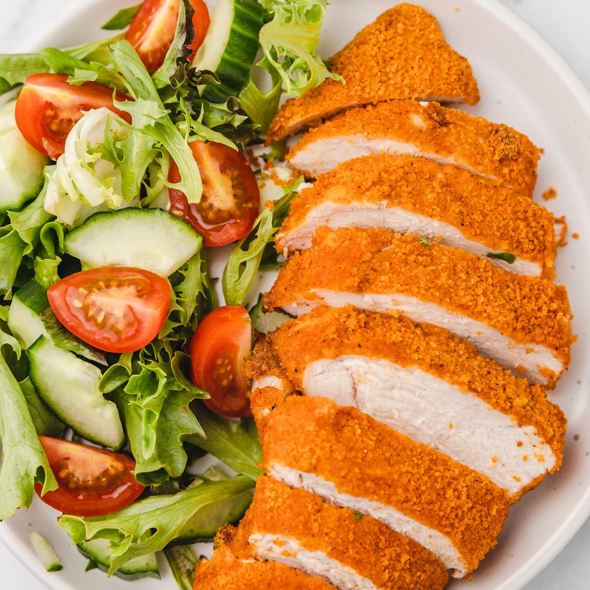 Air Fryer Shake and Bake Chicken - cravingsmallbites.com